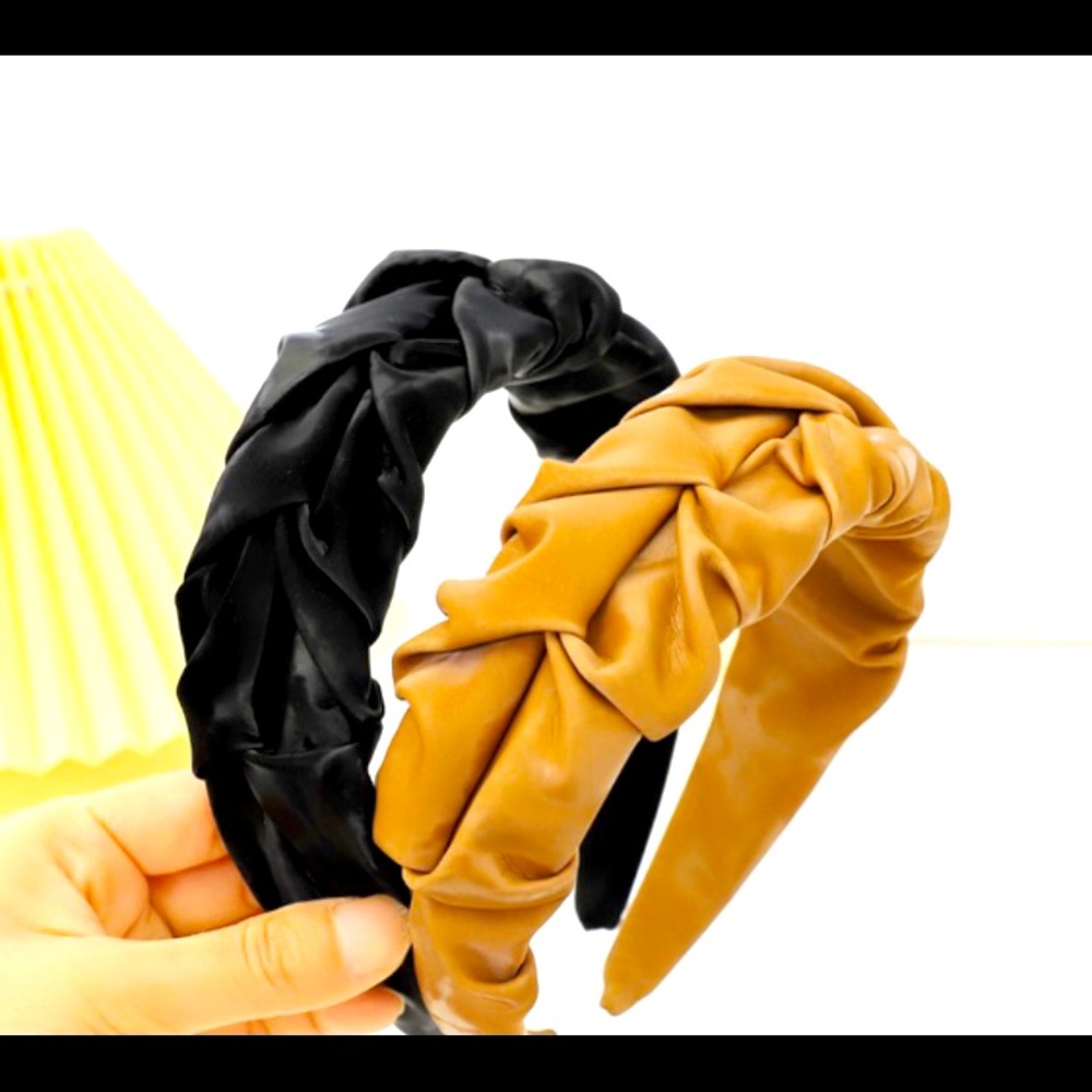 Faux leather headband ***BLACK COLOR AVAILABLE***